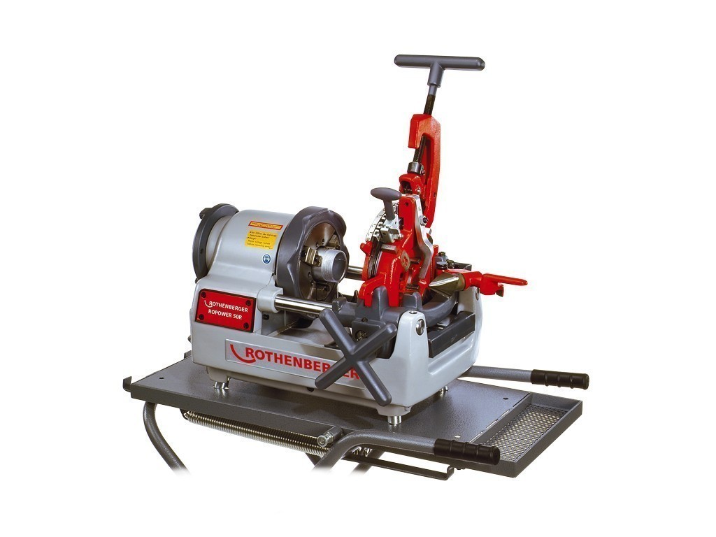 Резьбонарезной станок ROPOWER 50 R (Ропауэр) до 2" BSPT R/BSPP с тележкой.