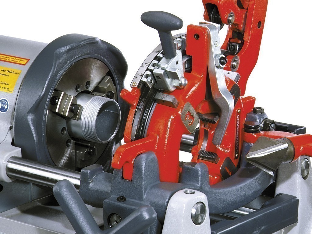 Резьбонарезной станок ROPOWER 50 R (Ропауэр) до 2" BSPT R/BSPP с тележкой.