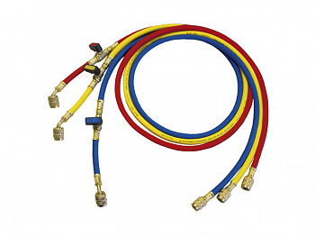 Напорные шланги серии “Плюс” с шаровым краном для хладагентов R22, R134А, R407C, R404A