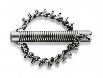 Цепная насадка с шипами без кольца с муфтой 22 мм / диаметр насадки 50 мм / с 2 цепями