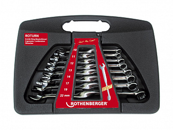 Набор ключей накидной/рожковый 10-22 мм, 8 шт.