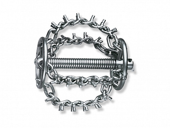 Цепная насадка с шипами и с кольцом с муфтой 32 мм / диаметр насадки 75 мм