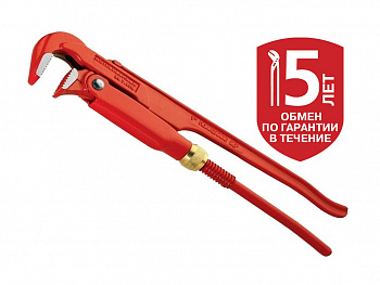 Шведский газовый ключ 90 град. D 4", L-36"